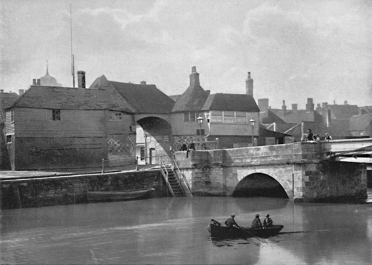 Sandwich: Vanha silta ja Barbican, 1896 tekijältä Poulton and Co