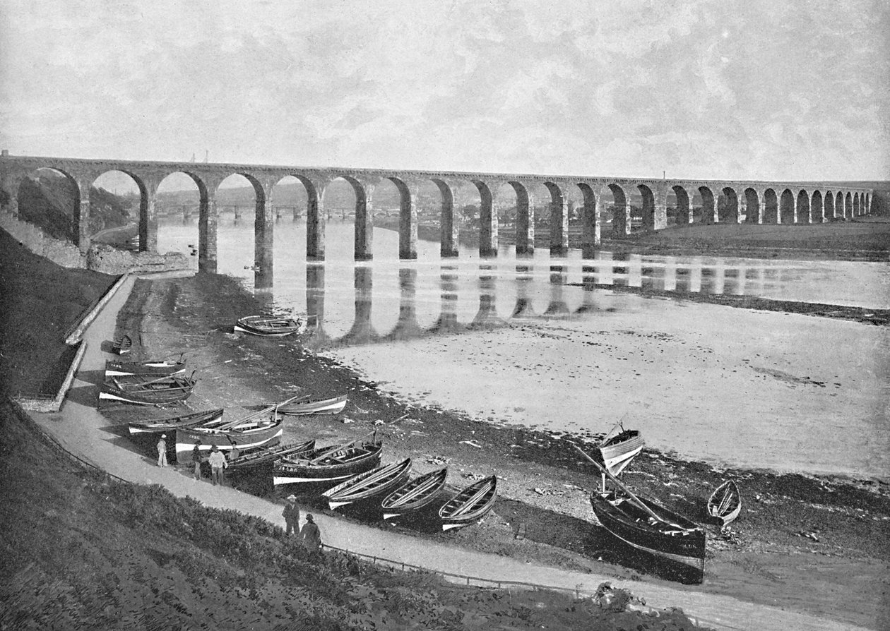 The Bridges, Berwick-Upon-Tweed, 1896 tekijältä Poulton and Co