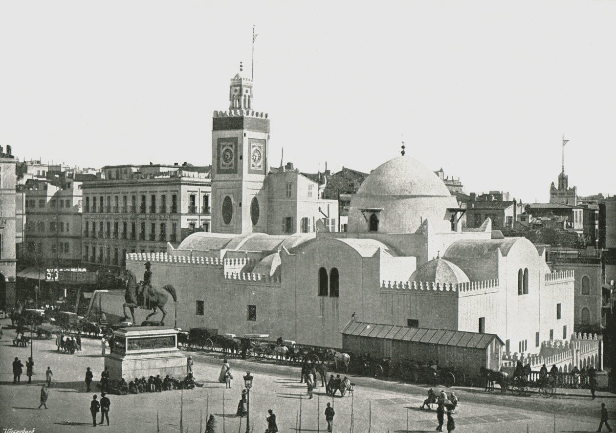 Djamaa al-Djedid, Alger, Algeria, 1895. tekijältä Poulton and Co