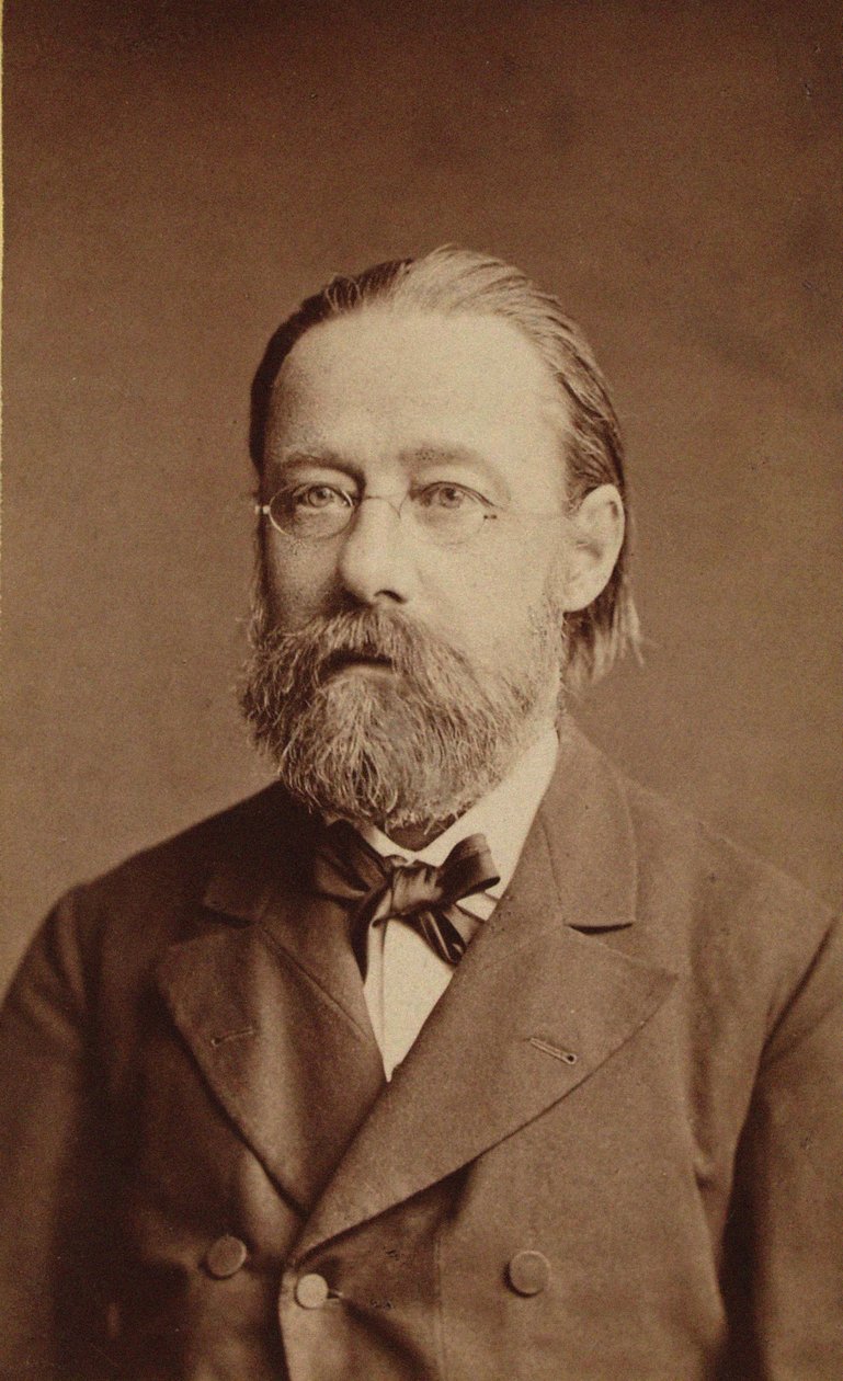 Säveltäjä Bedrich Smetanan muotokuva, 1878. tekijältä Prague . Photo studio J. Mulac