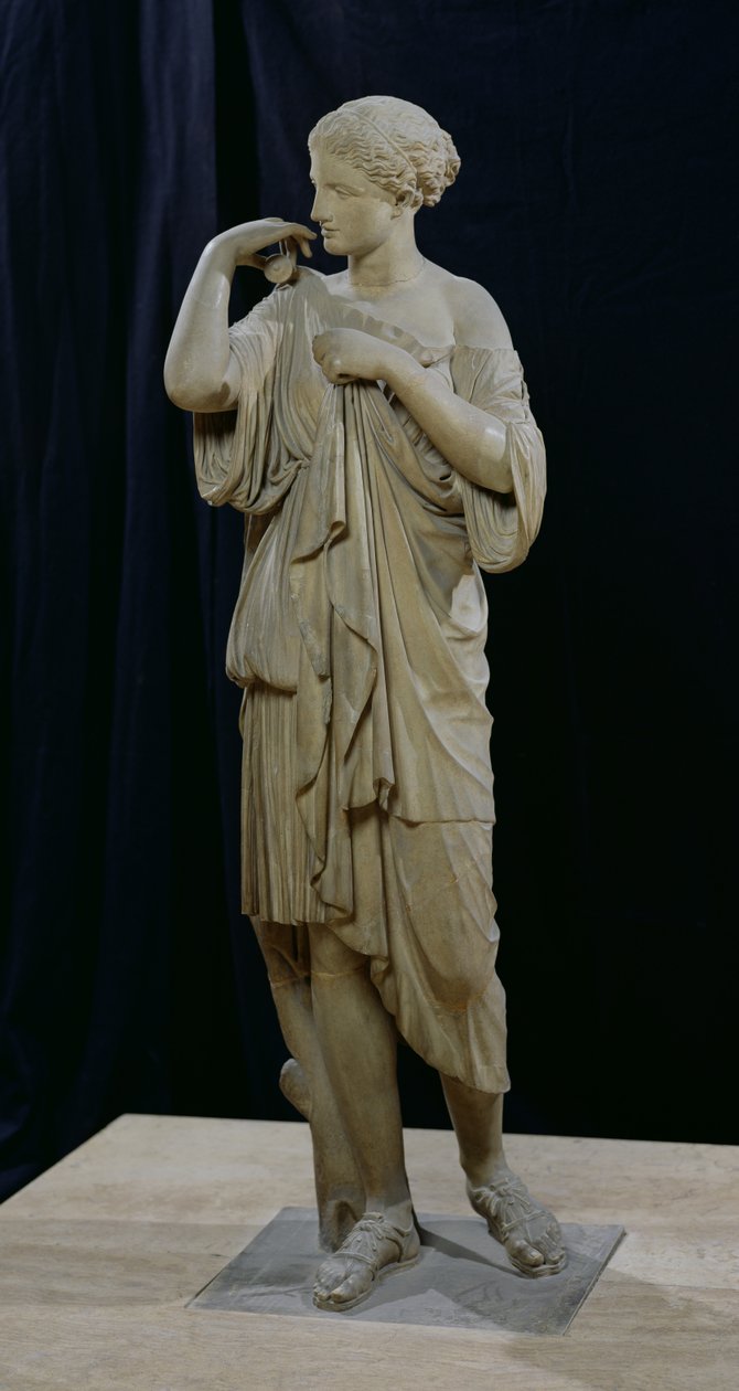 Diana of Gabii (marmori) (katso myös 98013) tekijältä Praxiteles