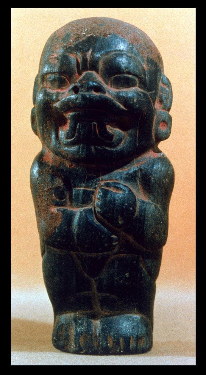 Jaguarin päällinen hahmo, olmekkikulttuurista, 3000-1000 eKr. (keraaminen) tekijältä Pre Columbian