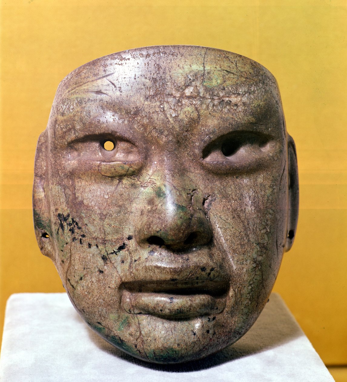 Hautausnaamio, Olmec, Meksikosta tekijältä Pre Columbian