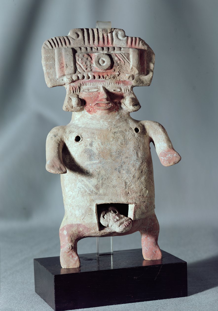 Synnyttävän naisen patsas (terrakotta) (ks. myös 236075) tekijältä Pre Columbian