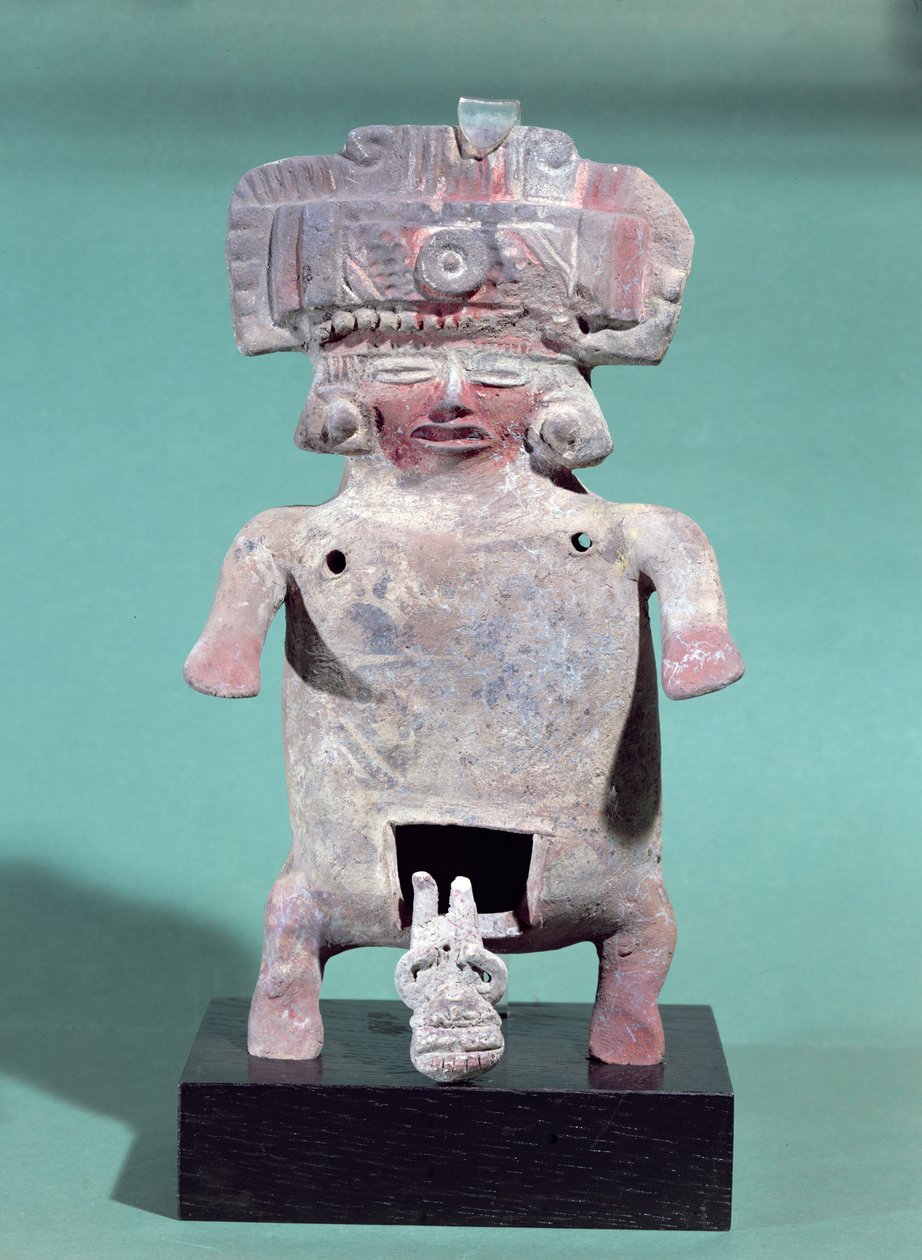 Synnyttäjän patsas (terrakotta) (ks. myös 349763) tekijältä Pre Columbian