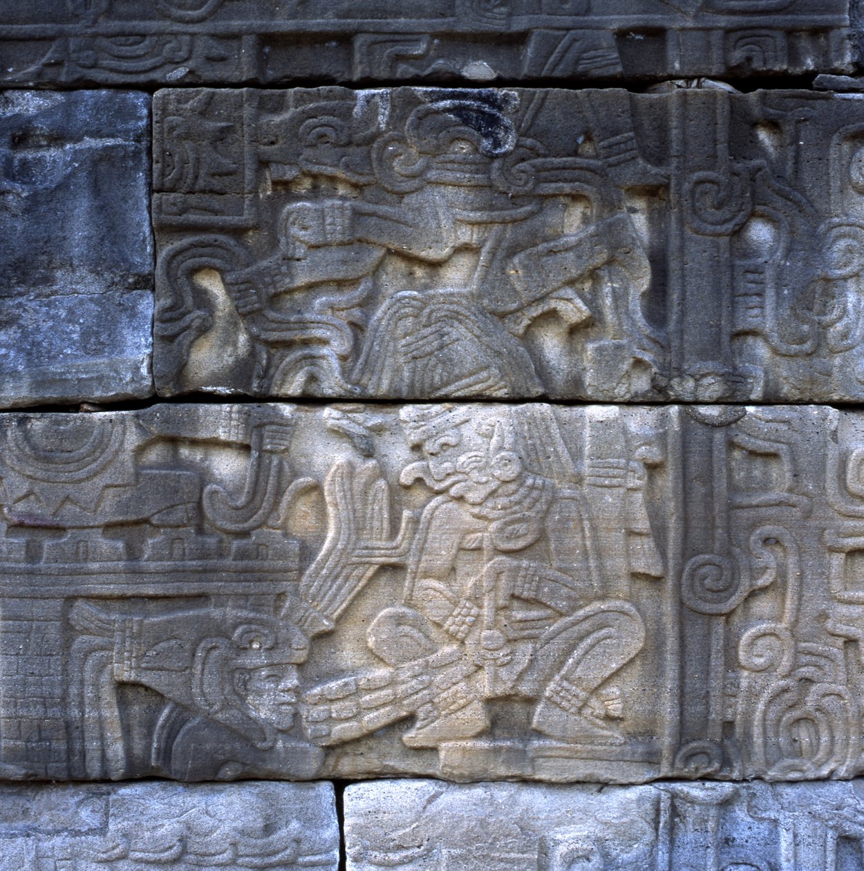 Keskikohde, South Wall, South Ball Court, Late Classic -kausi tekijältä Pre Columbian