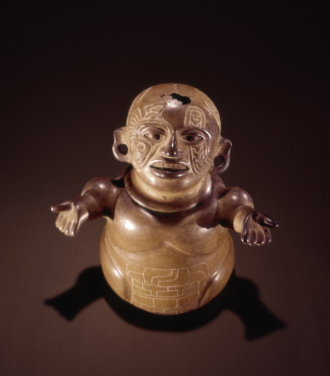 Effigy-purkki kannella, Teotihuacan Culture (keraaminen) tekijältä Pre Columbian Pre Columbian