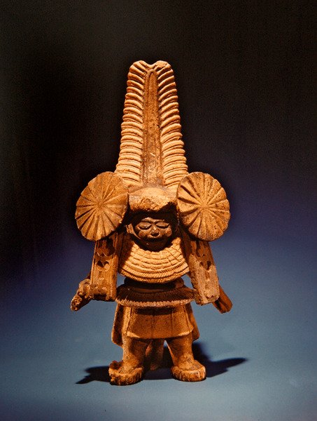 Figuuri pitkänomainen päähine, Remojadas Culture, Vera Cruz (keraaminen) tekijältä Pre Columbian Pre Columbian