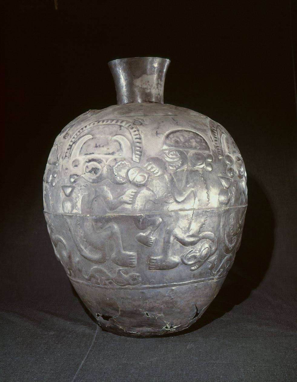 Iso purkki, Chimu-tyylinen (hopea) tekijältä Pre Columbian Pre Columbian