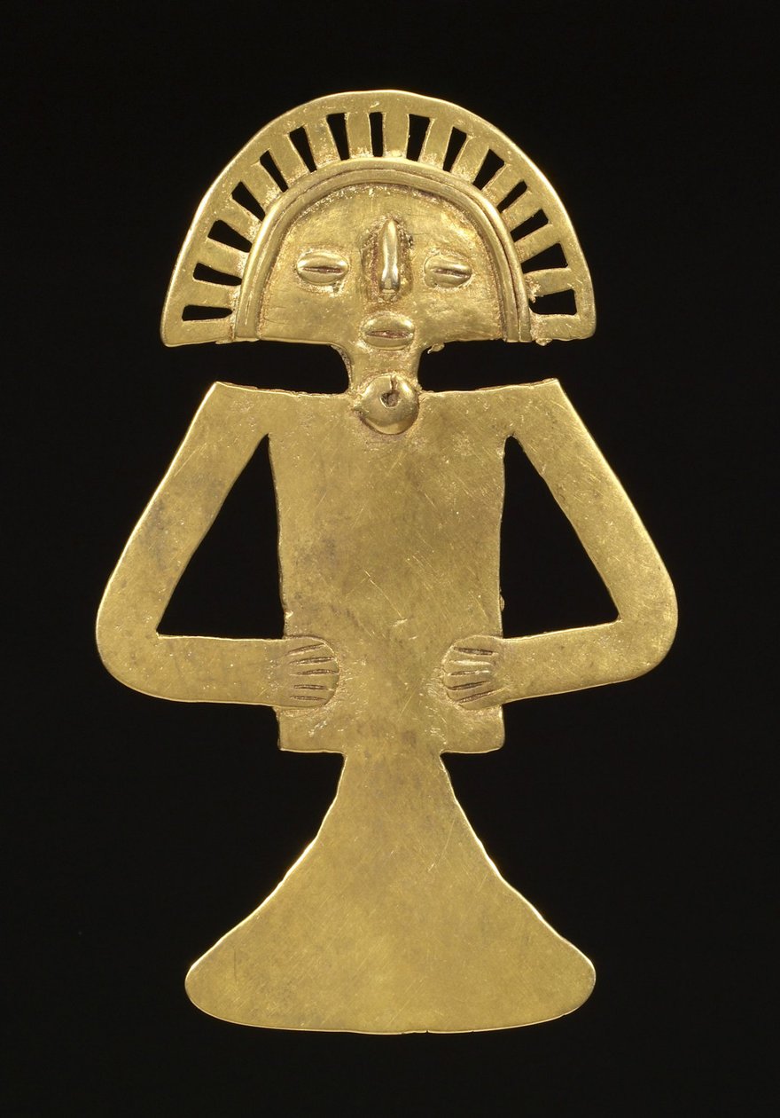 Kuvariipus, n. 700-1000 (kulta) tekijältä Pre Columbian Pre Columbian