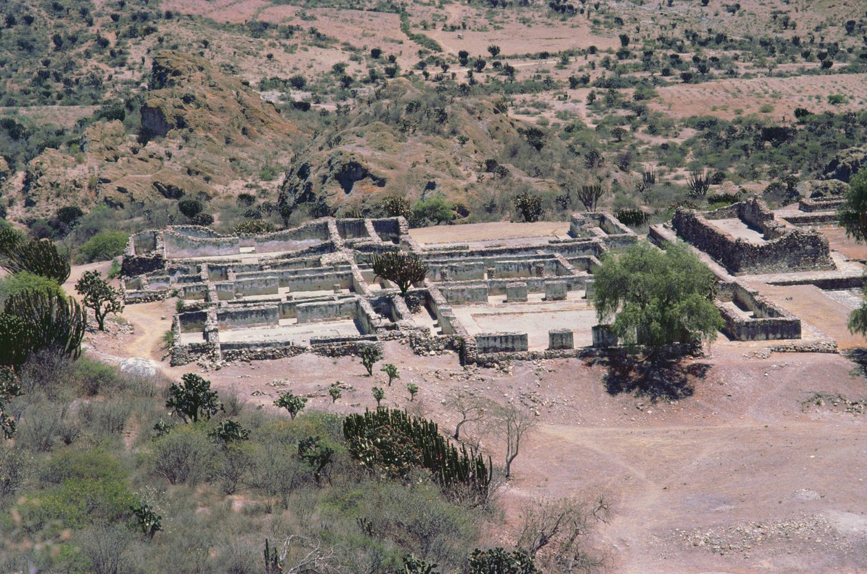 Ilmakuva kaupunkiin, myöhäinen post-klassinen aika tekijältä Pre Columbian