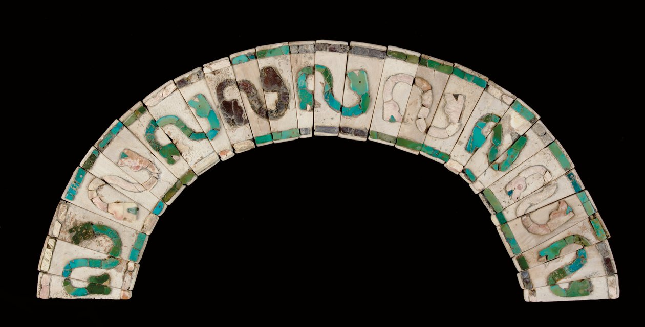 Mochica-kaulakoru, n. 200-600 jKr (kuori ja turkoosi) tekijältä Pre Columbian Pre Columbian