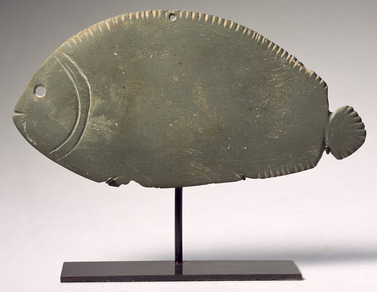 Tilapia-kalapaletti, myöhäinen Naqada II-III -kausi, noin 3300-3000 eKr. (vihreä liuske) tekijältä Predynastic Period Egyptian
