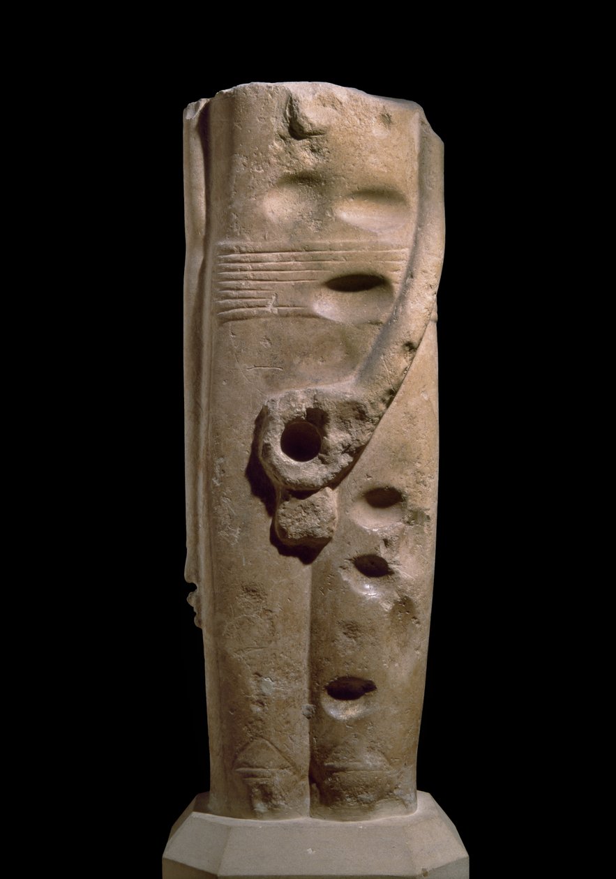 Min-jumalan veistos, Hierakonpolis, mahdollisesti noin 4000 eaa. (hiekkakivi) tekijältä Predynastic Period Egyptian