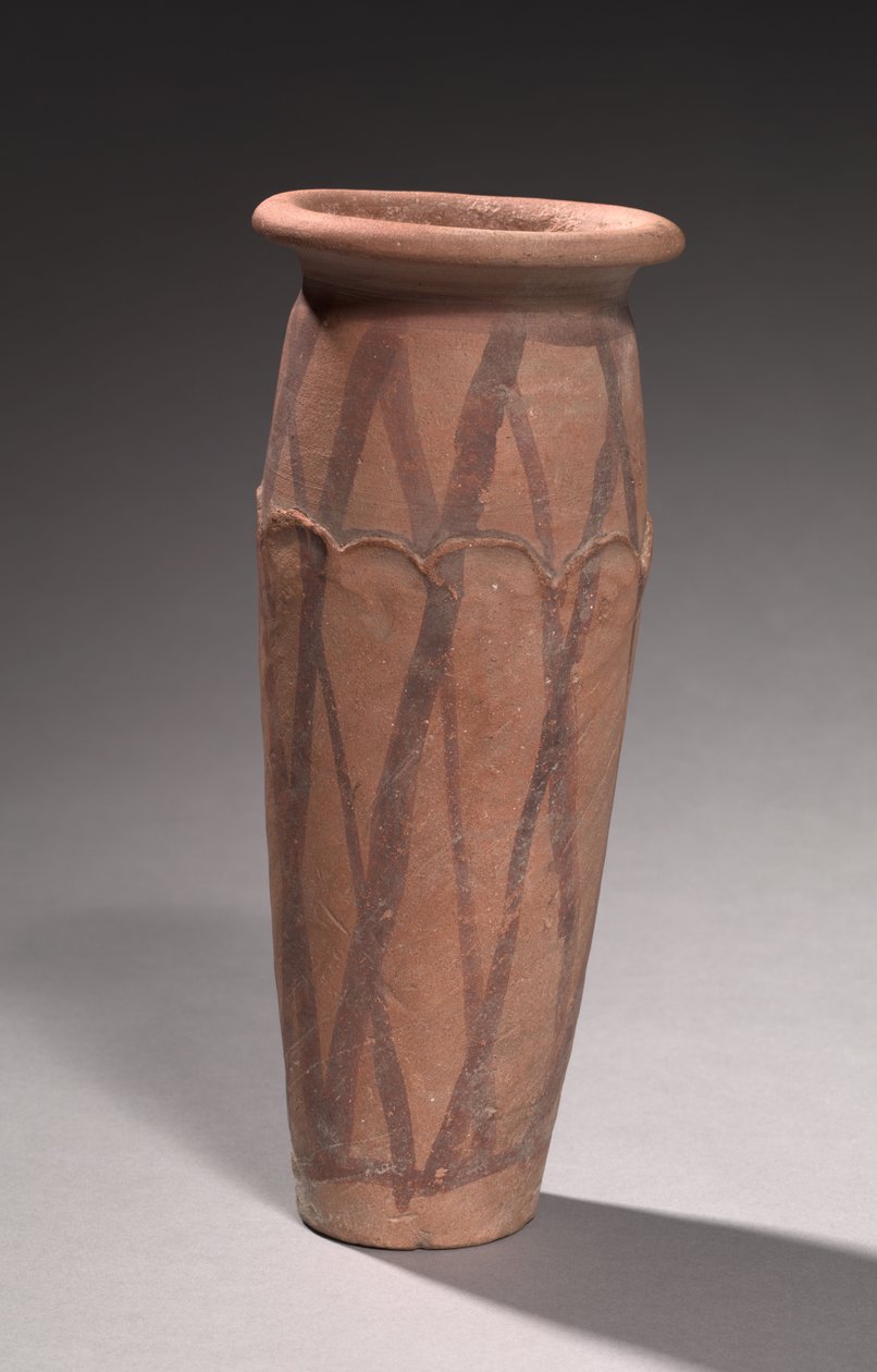 Aaltovuorattu purkki, 4000-3000 eaa tekijältä Predynastic Period Egyptian