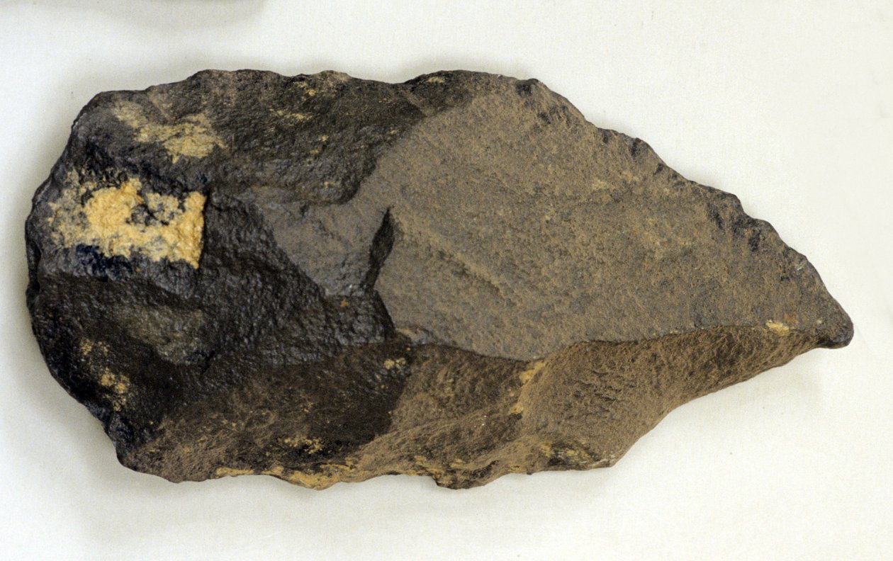Acheulean käsikirves, noin 200 000 eKr. (piikivi) tekijältä Prehistoric