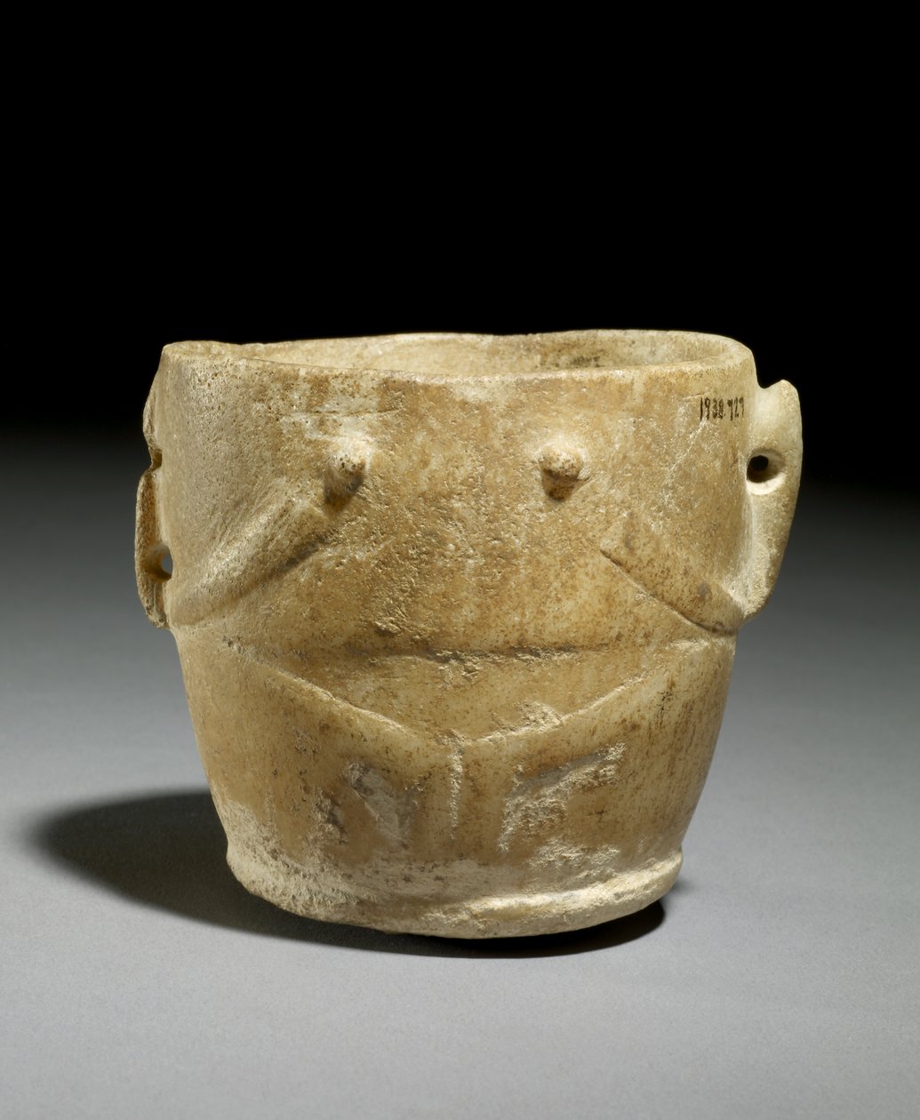 Antropomorfinen dekantterilasi, varhainen Kykladi, n. 2500 eKr. (keramiikka) tekijältä Prehistoric