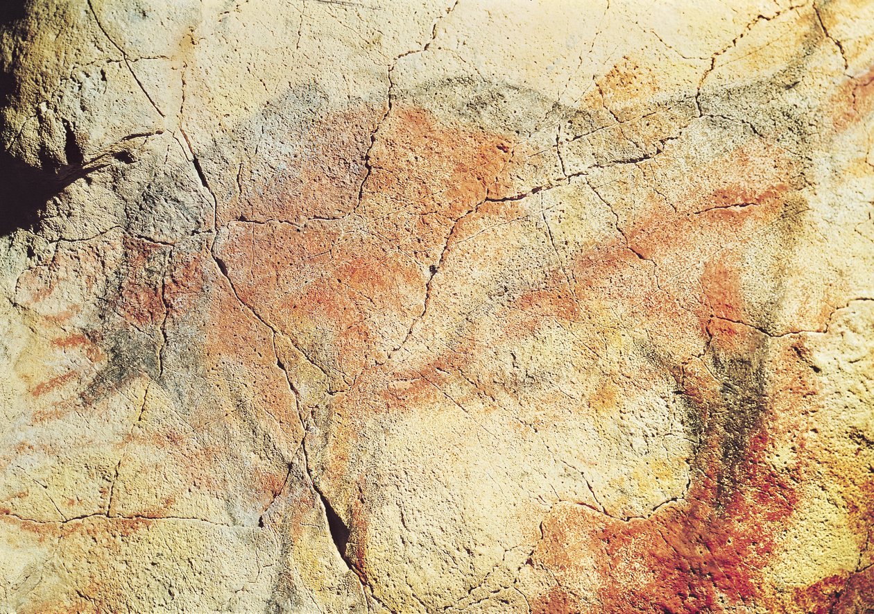 Bison, mula sa Caves sa Altamira, c.15000 BC (cave painting)finn tekijältä Prehistoric