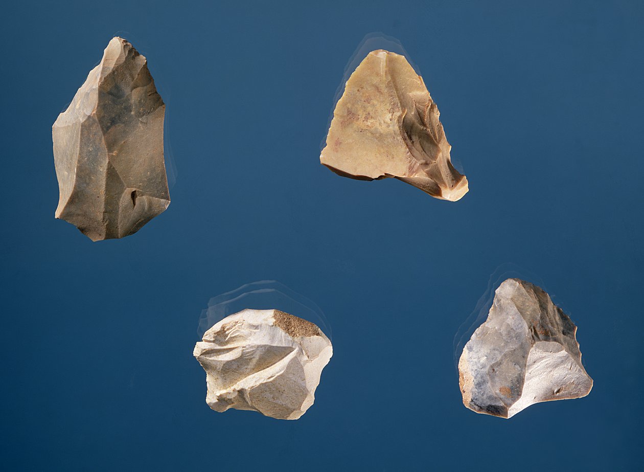 Neljä työkalua, 35000-10000 eKr. (kivi) tekijältä Prehistoric
