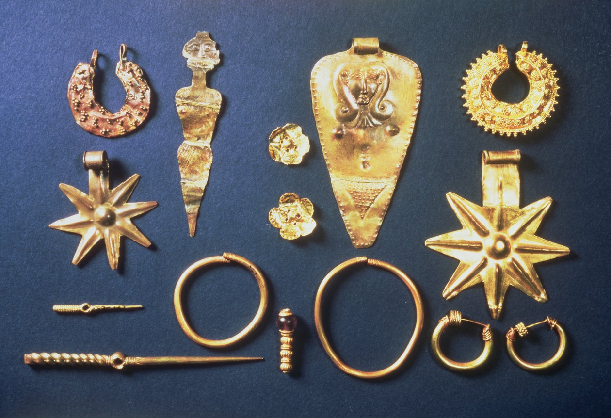 Koruja Tell Ajjulista, Israelista, 1500-luvulta eaa. (kulta) tekijältä Prehistoric