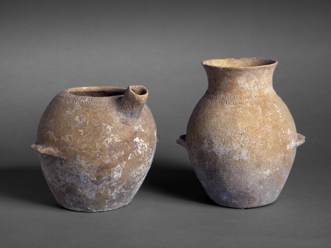Esihistorialliset purkit haudasta P12, Jericho (keramiikka) tekijältä Prehistoric
