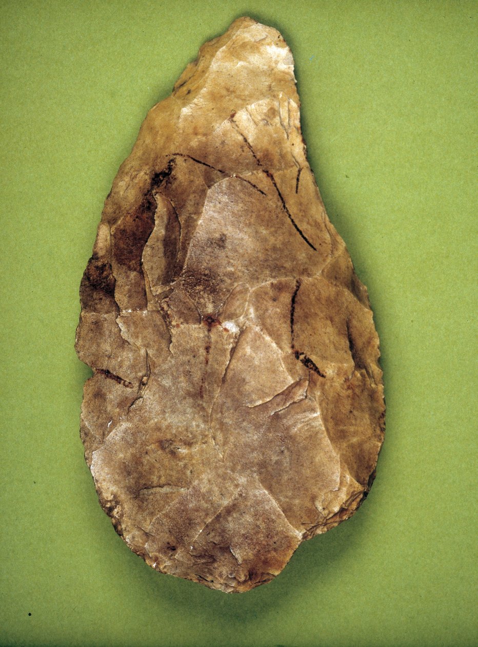Acheulean kiillotuskone (keskipaleoliitti) Museo archeologico de Milan tekijältä Prehistoric Prehistoric