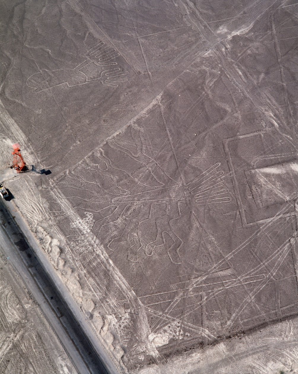 Ilmakuva Nazca Linesista (valokuvaus tekijältä Prehistoric Prehistoric