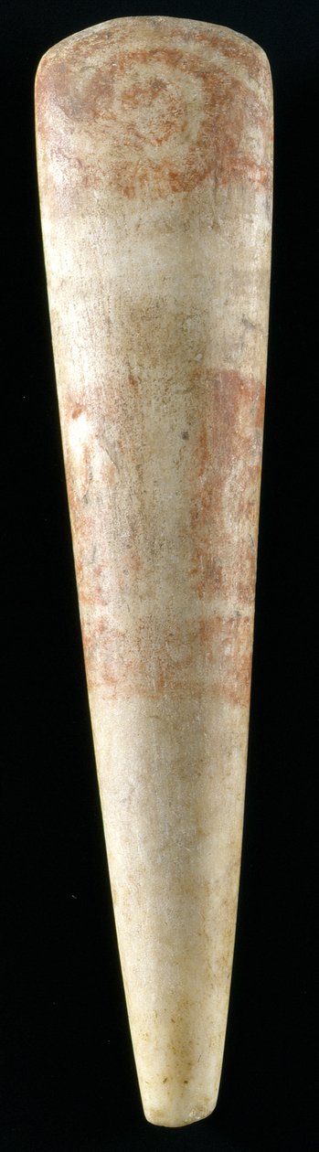 Akroliittihahmon pää, Thessaliasta, viimeinen neoliittinen aika (n. 4500-3200 eKr.) (marmori) tekijältä Prehistoric Prehistoric