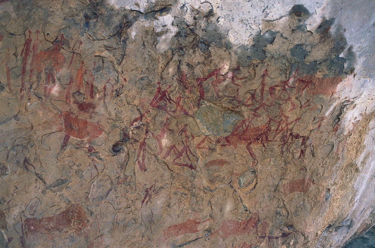 Ihmis- ja eläinhahmot (luolamaalaus) tekijältä Prehistoric Prehistoric