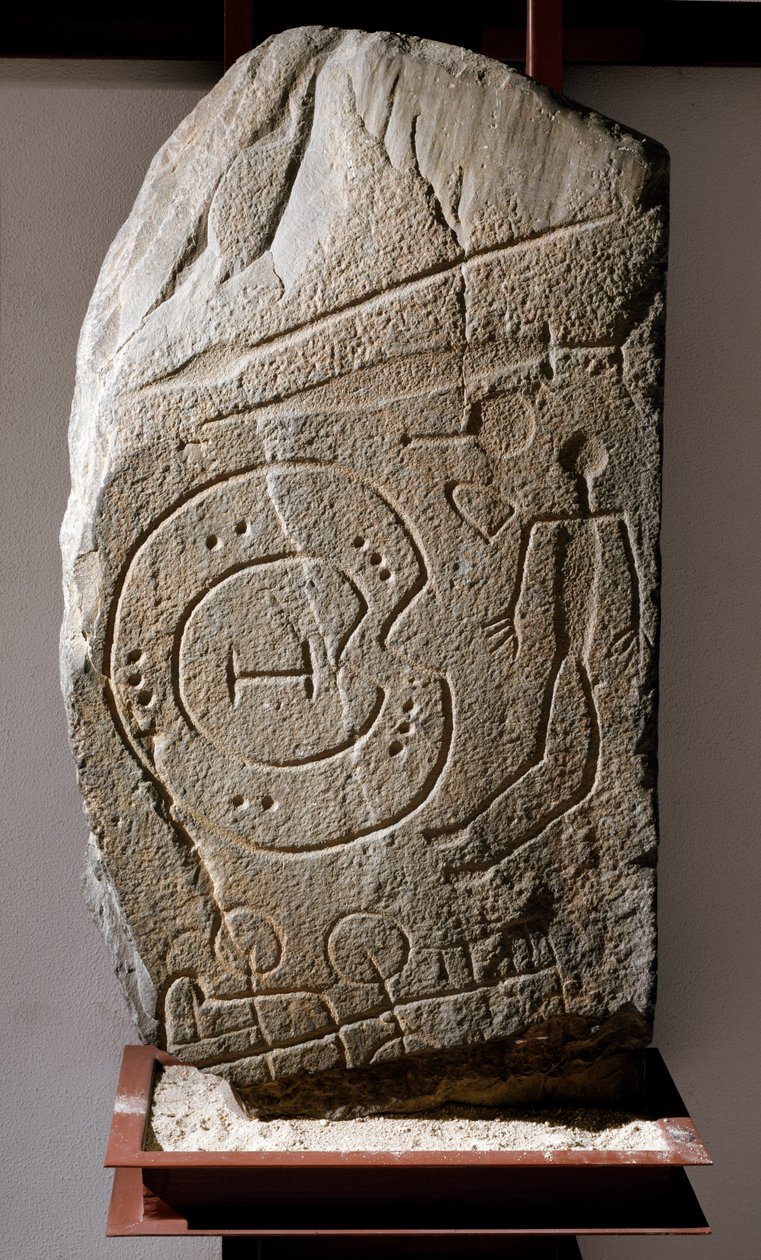 Iberic Stele Solana de Cabanasin soturista. 8-6-luvulla eKr tekijältä Prehistoric Prehistoric