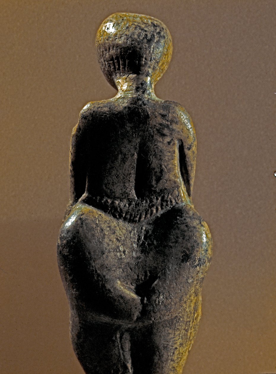 Esihistoria: Gravetti-naisen patsas Kostenkin alueelta (Voronežin alue). 30 000-25 000 eKr. Yläpaleoliitti, kivikausi. Pietari, Pietari Suuren antropologian ja etnografian museo, Venäjä tekijältä Prehistoric Prehistoric