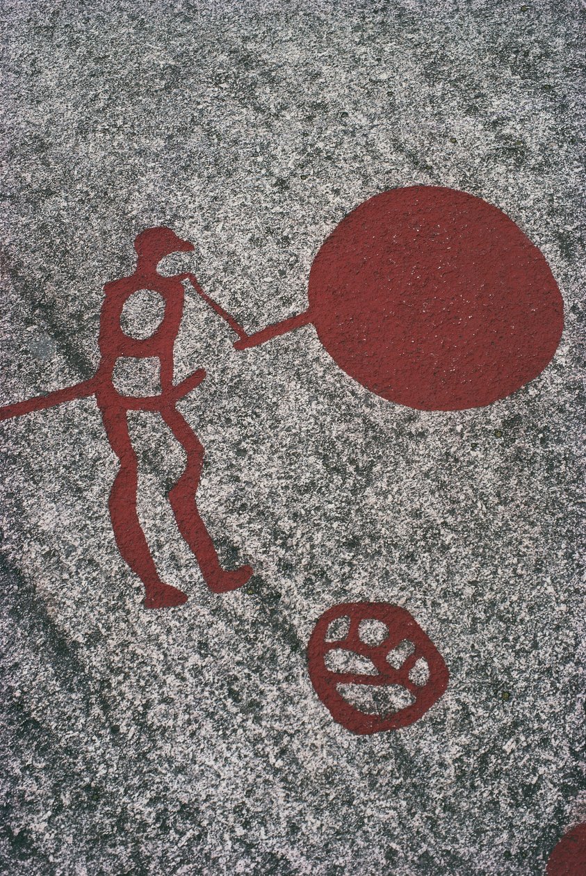 Tanumin (Tanumshede) kalliokaiverrukset, lähikuva tekijältä Prehistoric Prehistoric