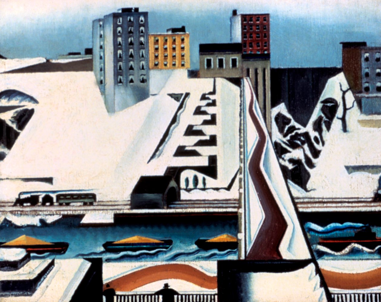 Harlem Rivers, 1928 tekijältä William Preston Dickinson