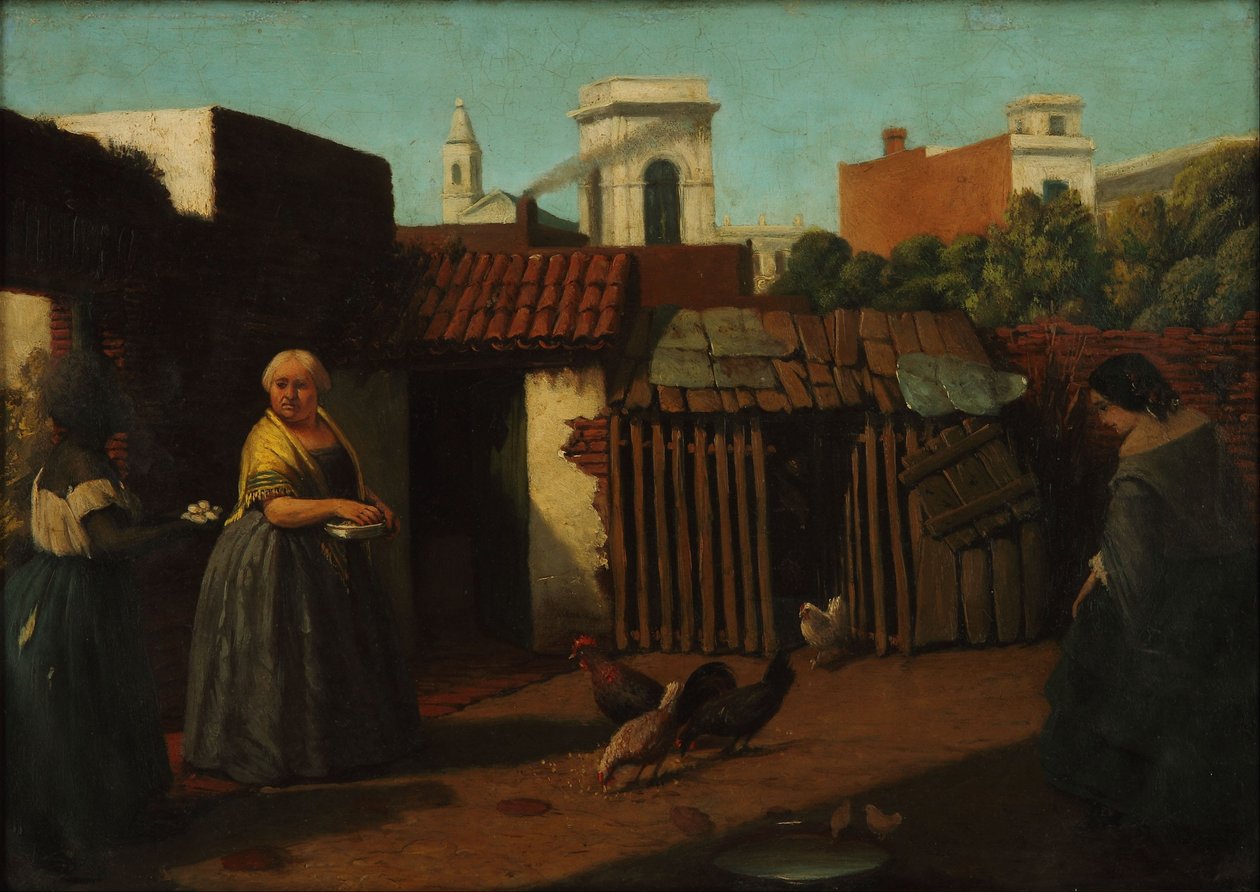 Patio porteño en 1850 tekijältä Prilidiano Pueyrredon