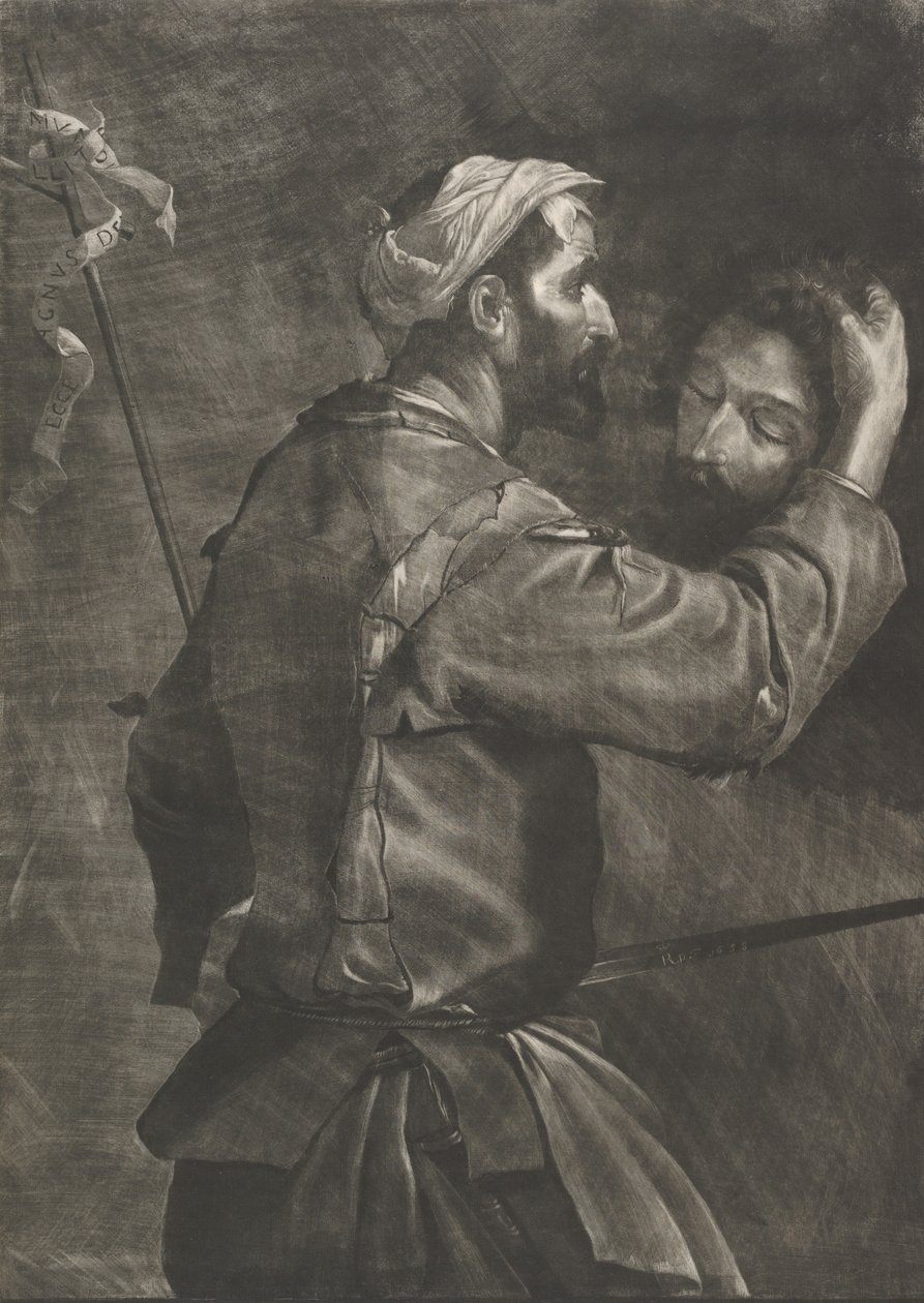 Suuri teloittaja Pyhän Johannes Kastajan pään kanssa, 1658. tekijältä Prince Rupert
