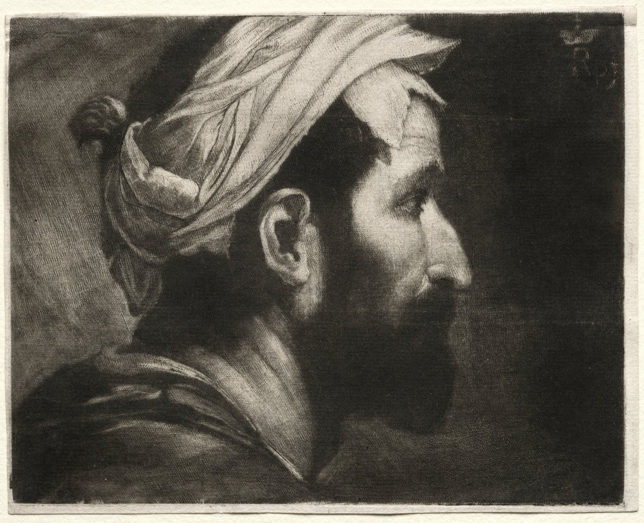 teloittajan päällikkö, c. 1658. tekijältä Prince Ruprecht