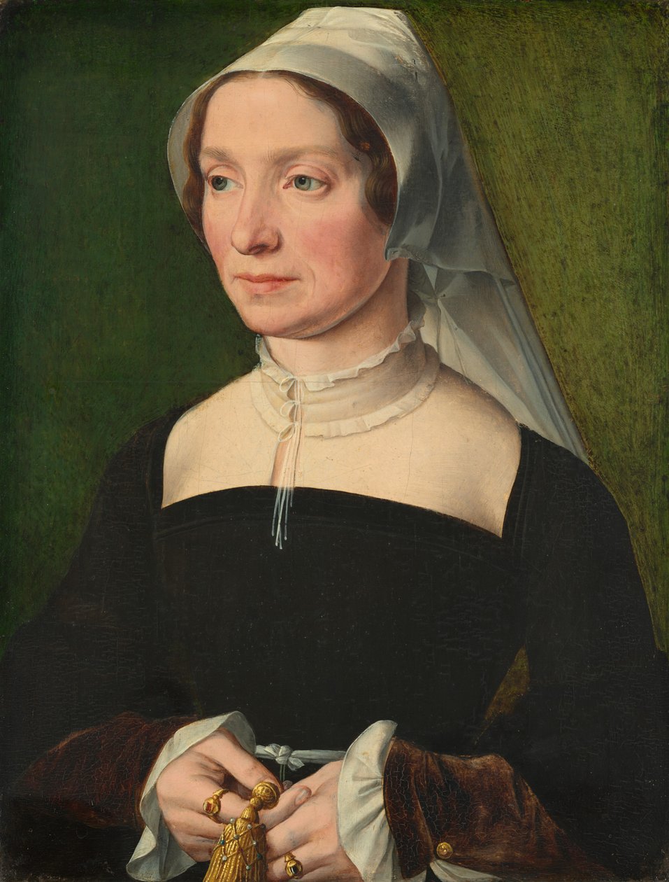 de Hondecoeterin perheen jäsenen vaimo tekijältä Probably Antwerp 16th Century