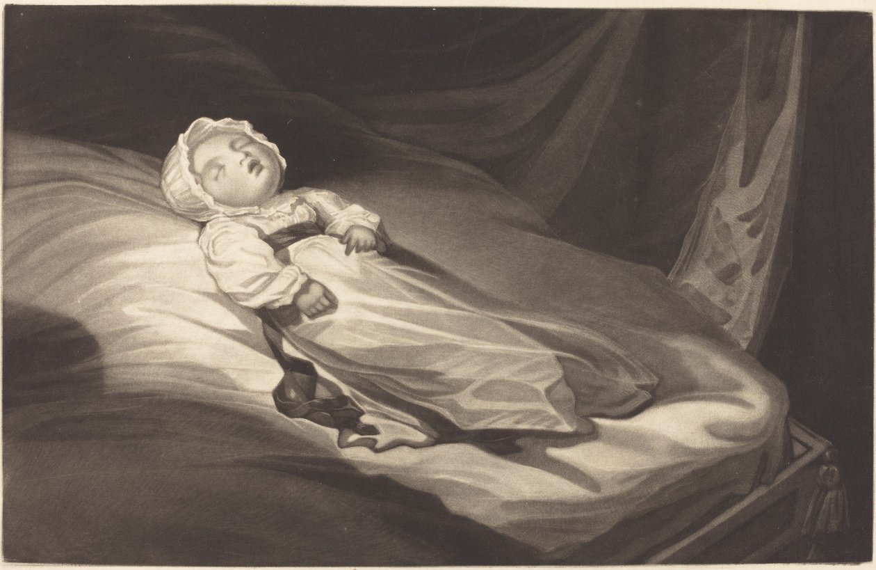 Nukkuva vauva tekijältä Probably British 19th Century