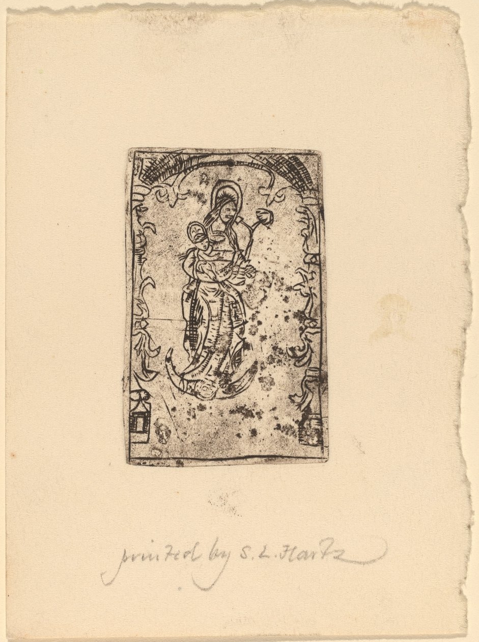 Madonna ja lapsi tekijältä Probably Netherlandish 15th Century