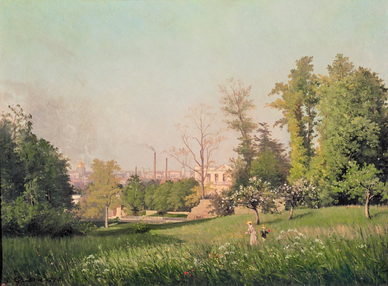 Puistossa Issy-les-Moulineaux