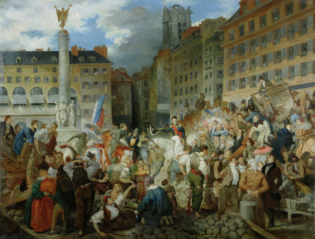 Orléansin herttua ylittää Place du Chatelet