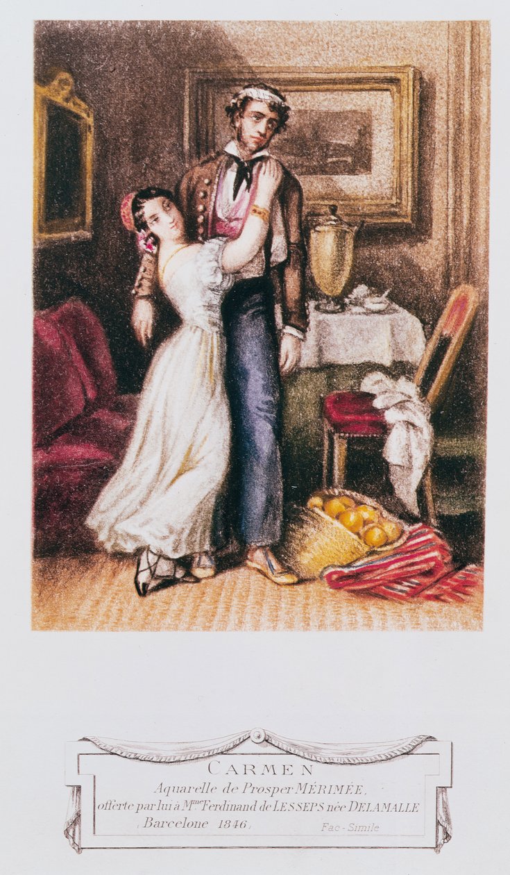 Carmen ja Don Jose, 1846 tekijältä Prosper Merimee