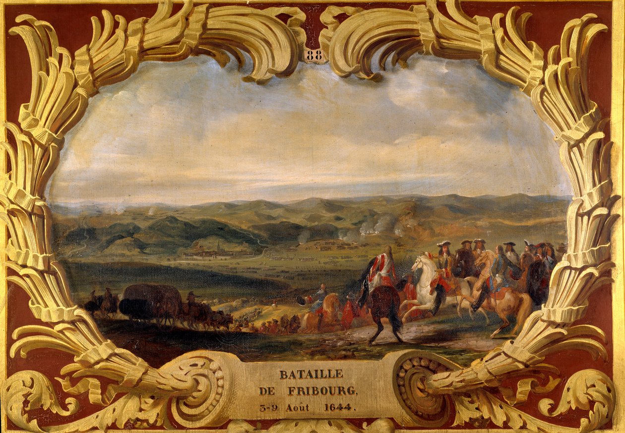 Fribourgin taistelu 3.–8.9.1644 Grand Conden (Louis II Prince of Bourbon) (Bourbon-Conde) (1621-1686) ja Turennen varakreivi Henri de La Tour d