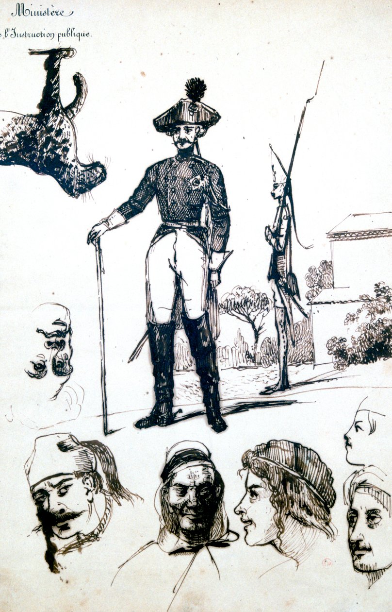 Tutkimus, A sotilaiden panssari, c1823-1870 tekijältä Prosper Merimee