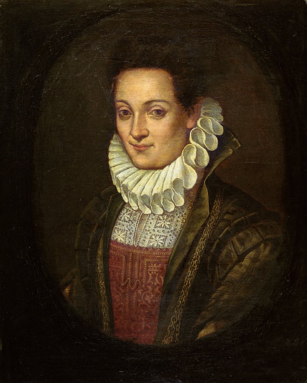 Lavinia Fontanan muotokuva tai taiteilijan omakuva, n. 1595 tekijältä Prospero Fontana