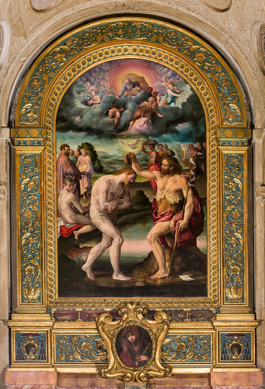 Johanneksen Kristuksen kaste tekijältä Prospero Fontana