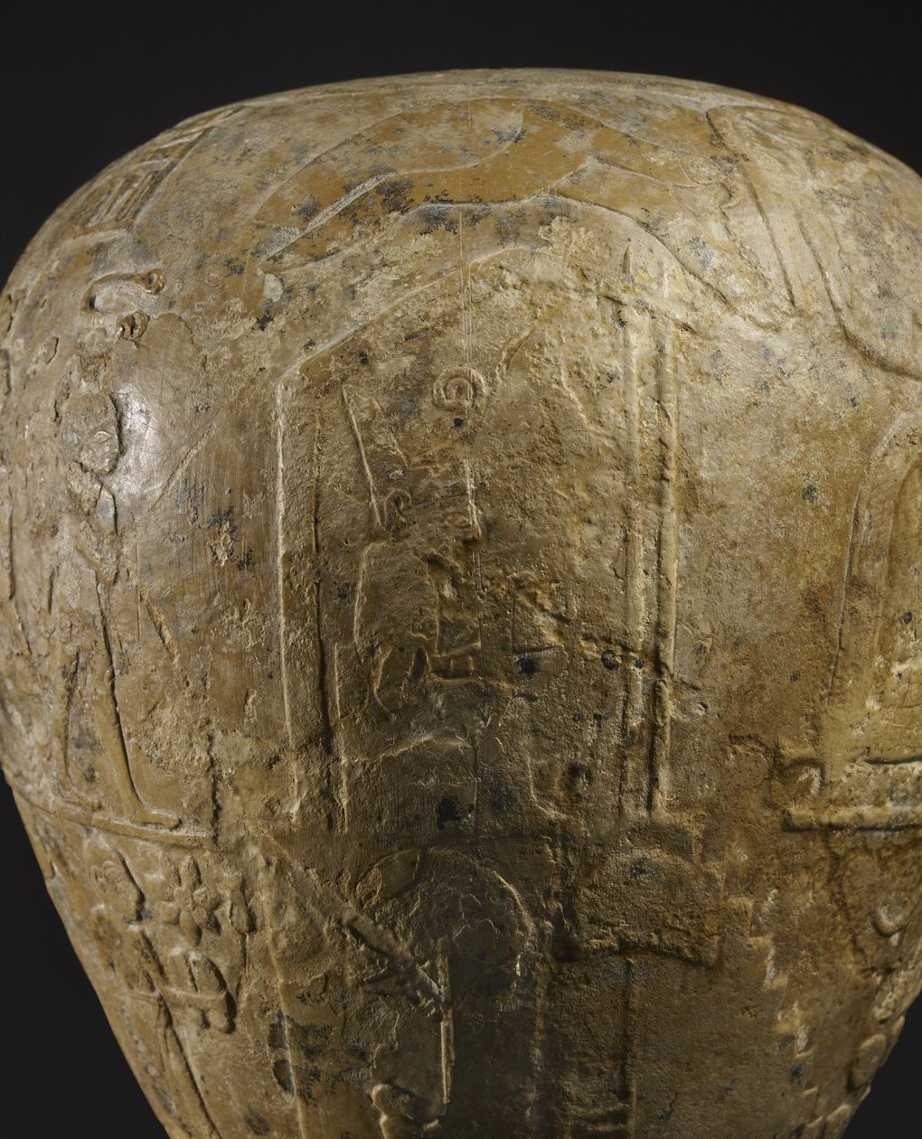 Narmerin kalkkikiven kasapää tekijältä Protodynastic Period Egyptian