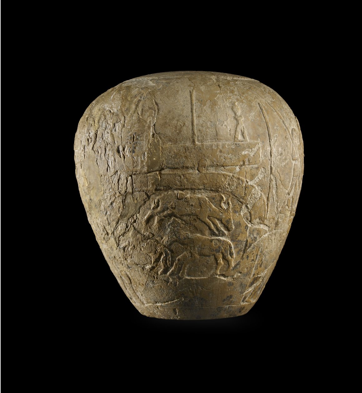 Narmerin Macehead (kalkkikivi) tekijältä Protodynastic Period Egyptian