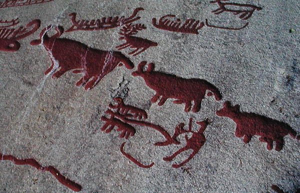 Metsästyspaikka (kalliomaalaus) tekijältä Protohistoric
