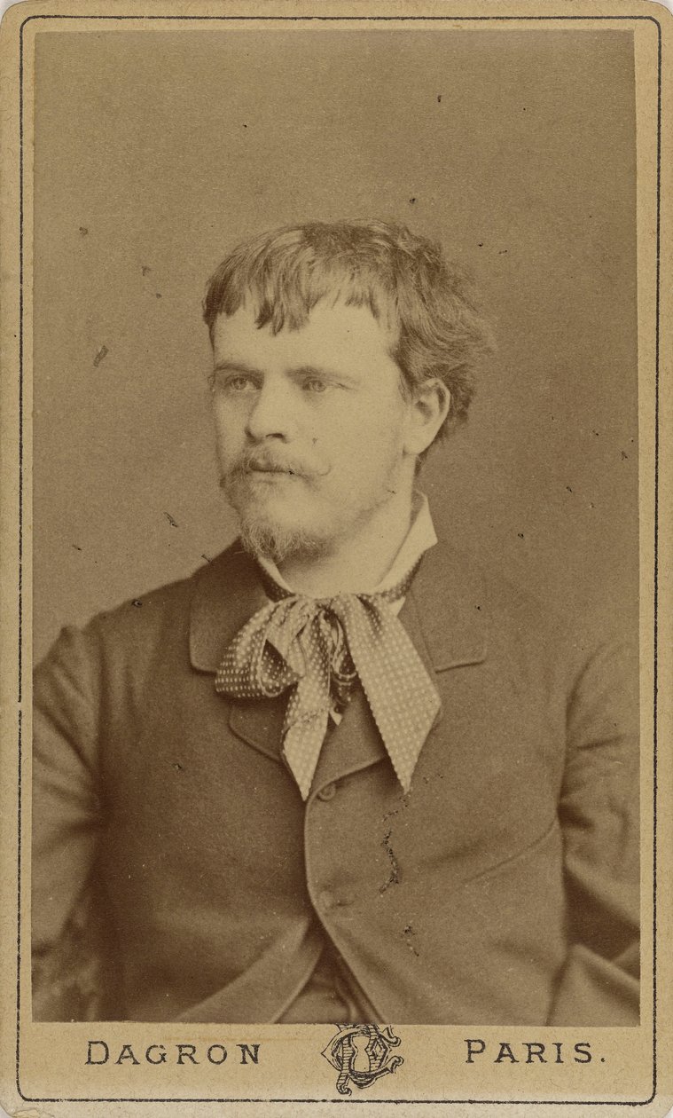 Taidemaalari Jules Bastien-Lepagen muotokuva 1848-1884, n. 1875. tekijältä Prudent René Patrice Dagron